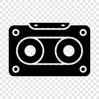 music, vinyl, music cassette, music album icon svg