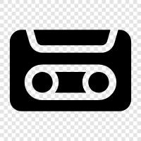 music, tape, recording, music lover icon svg