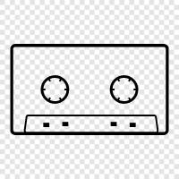 music, music cassette, music player, music cassette player icon svg