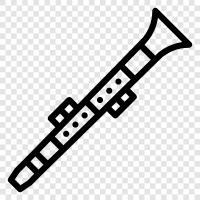 music, instruments, brass, woodwinds icon svg