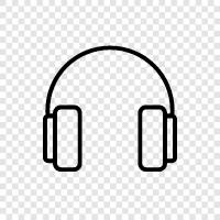 music, sound, headphones, stereo icon svg