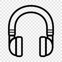 music, audio, headphones, earphones icon svg