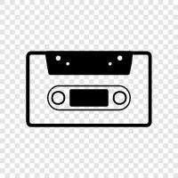 music, music cassette, music album, music cassette album icon svg