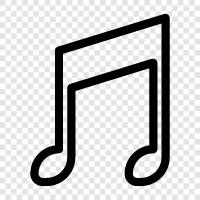 Musik, Noten, Melodie, Rhythmus symbol