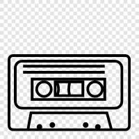 music, music cassette, music album, music cassette tape icon svg