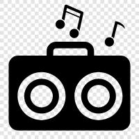 music, music streaming, online music, radio icon svg