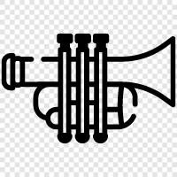 music, brass, symphony, brass band icon svg