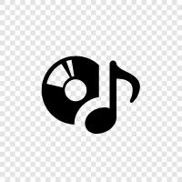 music, artist, singles, greatest hits icon svg