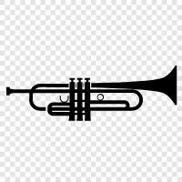 music, brass, sound, euphonium icon svg