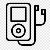 music, portable player, music player, music streaming icon svg