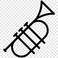 music, brass, orchestral, brass instruments icon svg