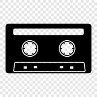 music, music cassette, music cassette tape, music cassette player icon svg