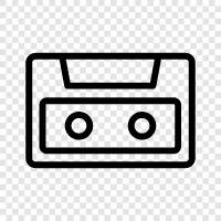 music, tape, music tape, vinyl icon svg