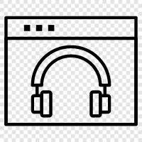 music, audio, stereo, listening icon svg