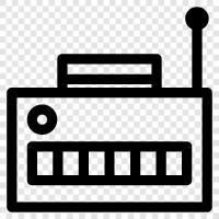 music, talk, station, frequencies icon svg