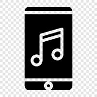 music player, music streaming, music downloads, music streaming services icon svg