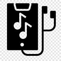 music player, music streaming, music downloads, music streaming service icon svg