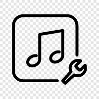 music player, music settings, audio settings, audio settings for music icon svg