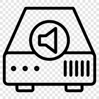 music server software, music streaming, music storage, music streaming service icon svg