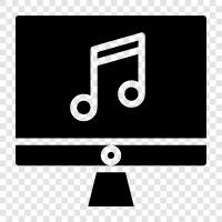 music software, music downloads, music streaming, music player icon svg