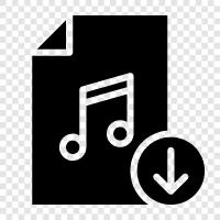 Music streaming, Spotify, Apple Music, Deezer icon svg