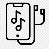 music streaming, music player, music downloads, music streaming services icon svg