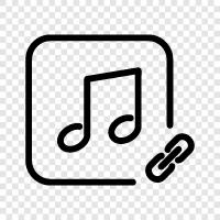 music streaming, Spotify, music downloads, music videos icon svg