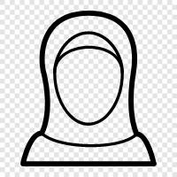 muslim feminism, muslim women, islam, hijab icon svg