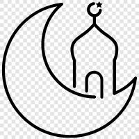 Muslim, Islam, mosque, Islamic icon svg