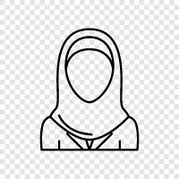 Muslim woman, Muslim women, Muslim girl, Muslim woman pictures icon svg