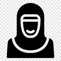 Muslim woman, Muslim women, modest woman, women in Islam icon svg