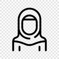 muslims, hijab, islam, women icon svg