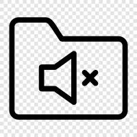 mute files, mute audio, mute video, muting icon svg
