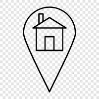 name, address, house, street icon svg