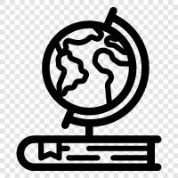 natural disasters, geography quiz, map, world icon svg