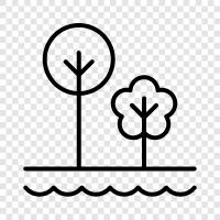 nature, recreation, trees, wildlife icon svg