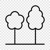 nature, environment, green, trees icon svg