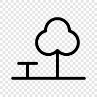 nature, green, trees, park icon svg