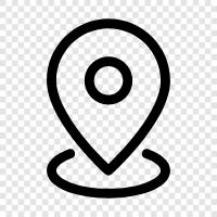 navigation, mapping, location, tracking icon svg