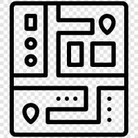 navigation, location, mapping, tracking icon svg