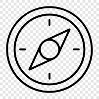 navigation, bearings, heading, orientation icon svg