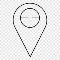 navigation, mapping, tracking, location icon svg