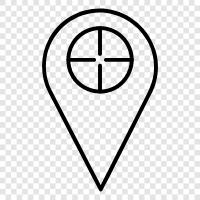 navigation, mapping, location, tracking icon svg