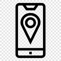 navigation, mapping, tracking, location icon svg