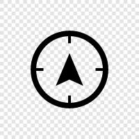 navigation, tracking, location, time icon svg