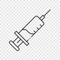 Needle, Injection, Medication, Medical icon svg