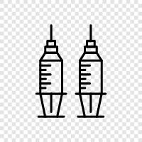 needle, intravenous, injection pump, syringe icon svg