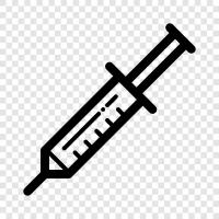 needle, injection, medications, health icon svg