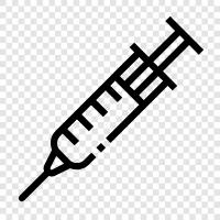 needles, injectors, medical equipment, Syringe icon svg