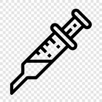 needles, syringes, opioids, morphine icon svg